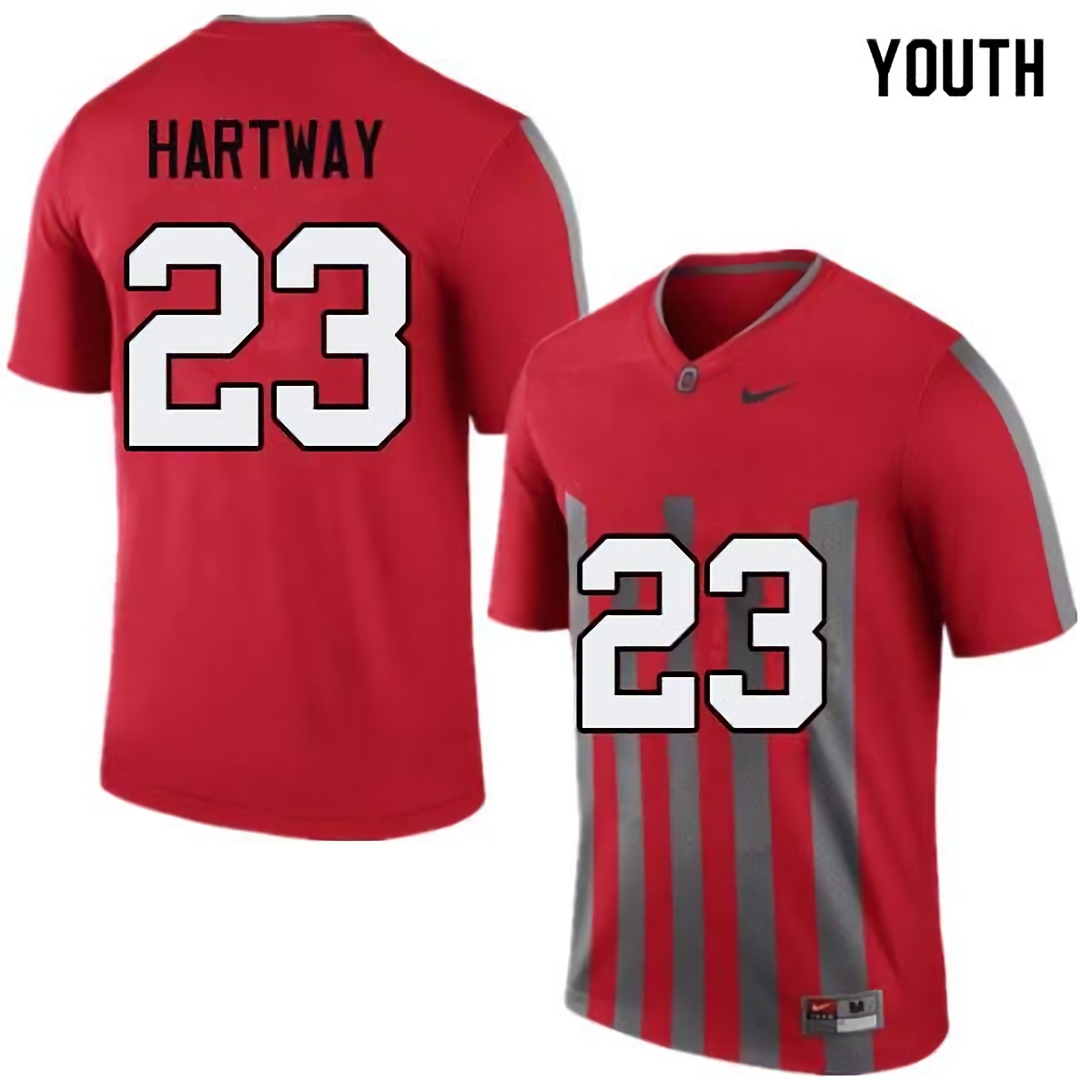 Michael Hartway Ohio State Buckeyes Youth NCAA #23 Nike Throwback Red College Stitched Football Jersey ZKN3656OO